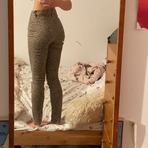 Leopard Print Skinny Jeans